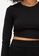 Monki black Long Sleeve Crop Top With Cut Out Back 629FAAAE21CEB7GS_3