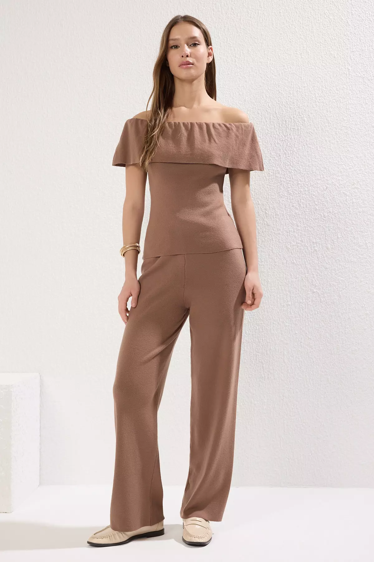 Carmen Silky Top/Wide Leg Pants Set