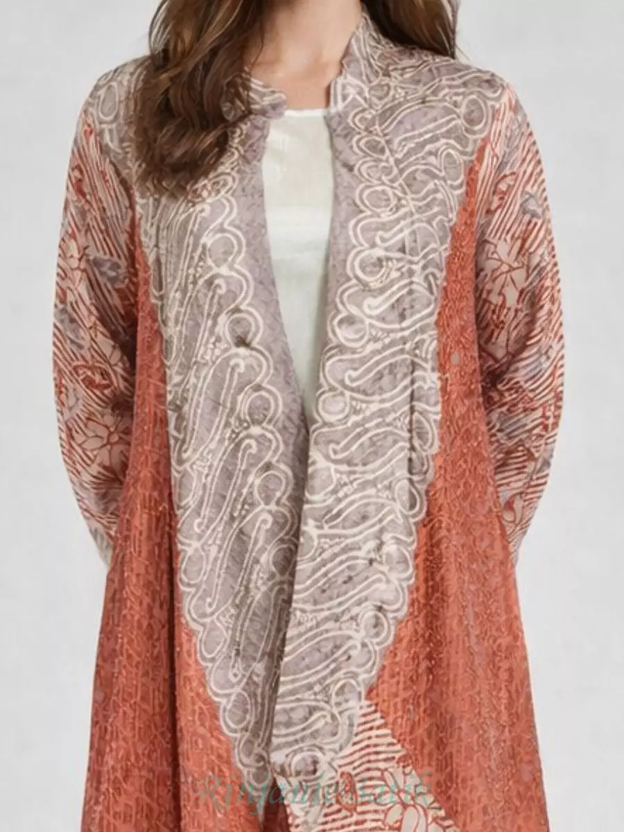 Rinjanie Batik - GSHI - TR - Gamis Shanghai Terracota