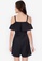 ZALORA WORK black Square Neck Pleated Playsuit B28A6AAF9CB7A5GS_2