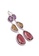 SHANTAL JEWELRY grey and white and pink and purple and silver Amethyst, Smokey Topaz & Tourmaline Obsidian Silver Dangle Earrings SH814AC84MIHSG_1
