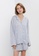 TOPSHOP blue Outline Pyjama Shirt & Shorts Set D0644AA3D7110CGS_1