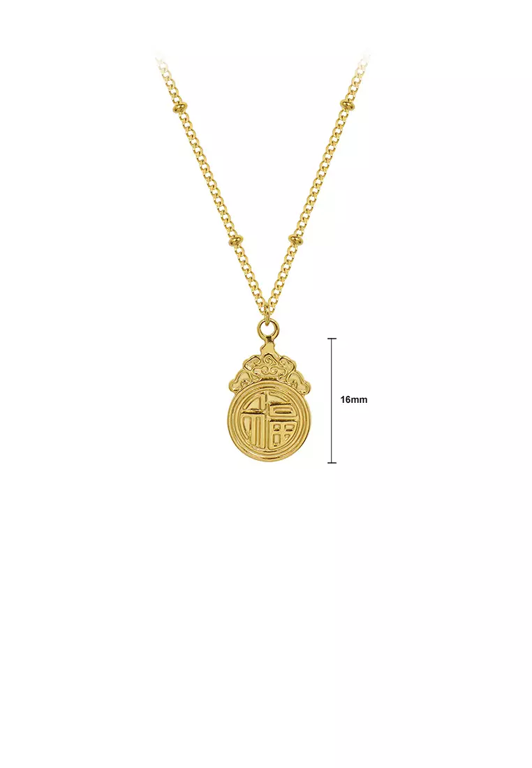 Buy Glamorousky Fashion Vintage Plated Gold 316L Stainless Steel