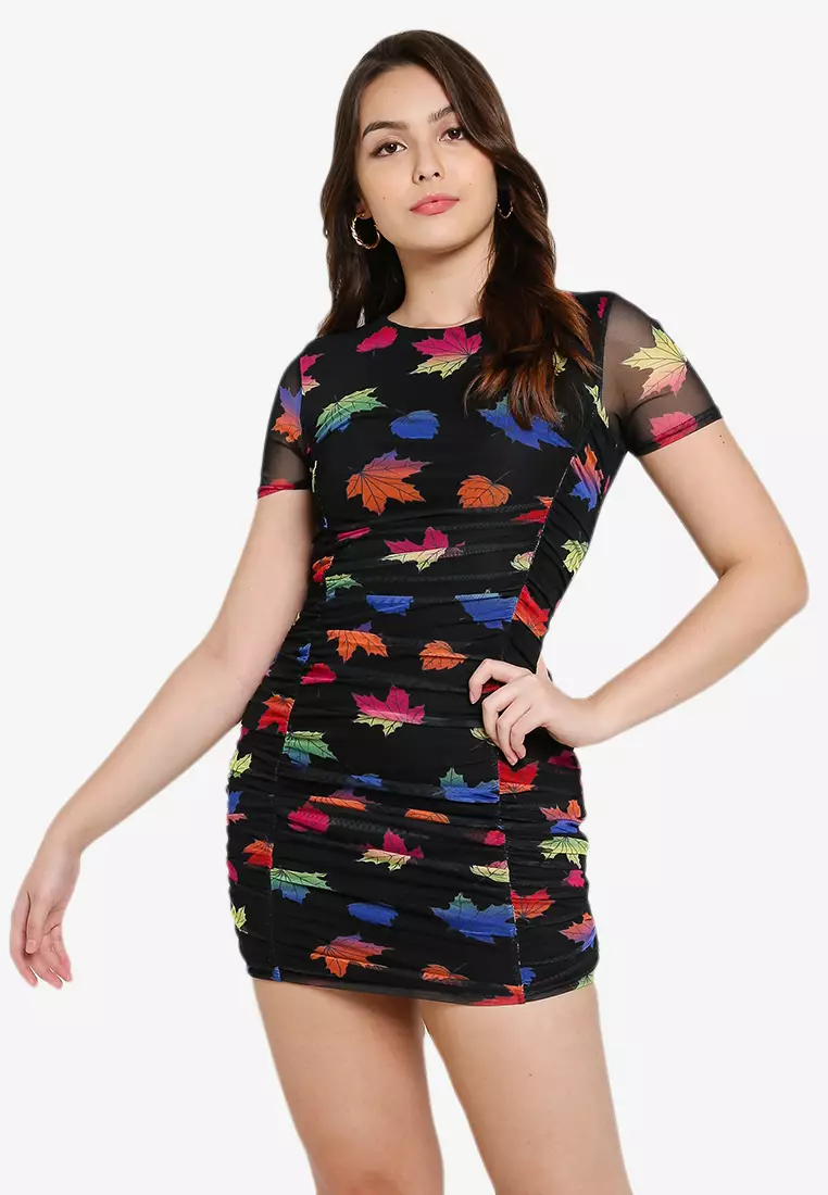missguided rainbow dress