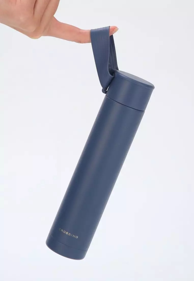 Crossing Compact Slim Insulated S/S Bottle 250ml - Dusty Blue