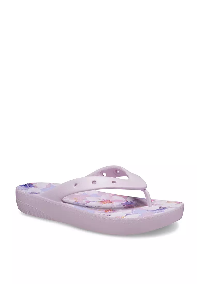 Girls croc flip sale flops