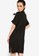 ADIDAS black adicolor classics roll-up sleeve tee dress 9A9D4AA2B55D2CGS_2