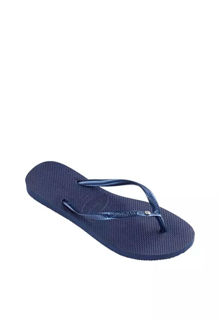 Buy Havaianas Havaianas Women Slim Crystal SW II - Blue Flip Flops