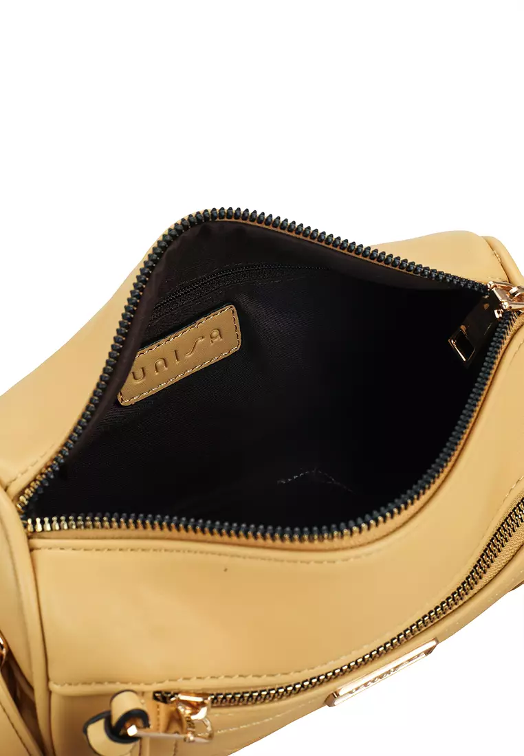 Debossed Convertible Top Handle Bag With Front Zip