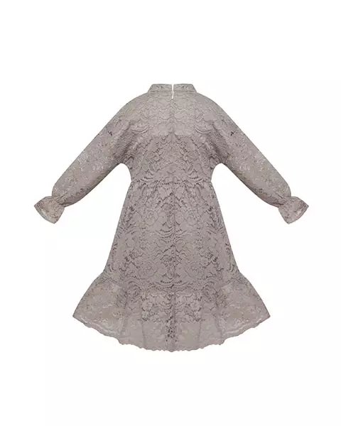 Pito Dito Girl Belsky Dress Anak Perempuan Abu