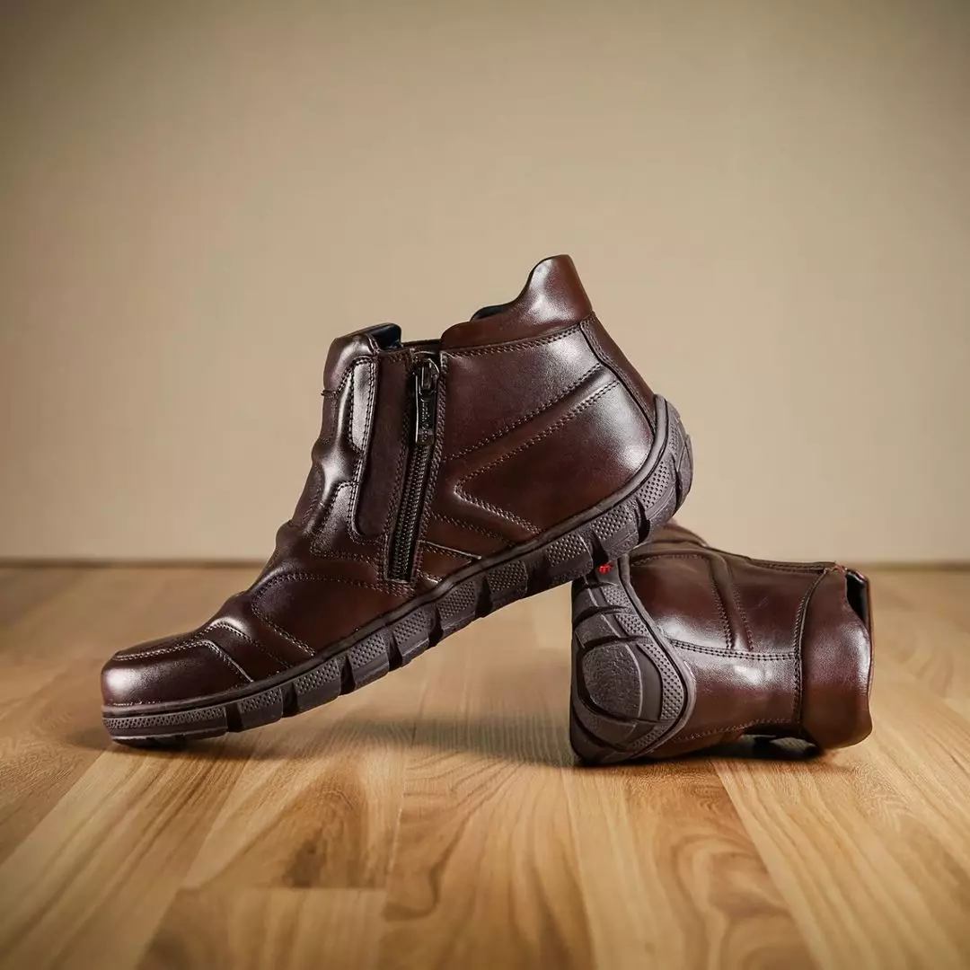 Sepatu kulit casual boots Premium Justin Otto pria art Orion 6868
