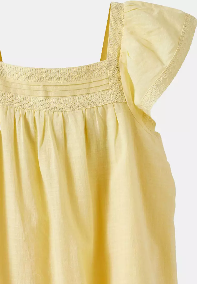 Billie Flutter Sleeves Dress