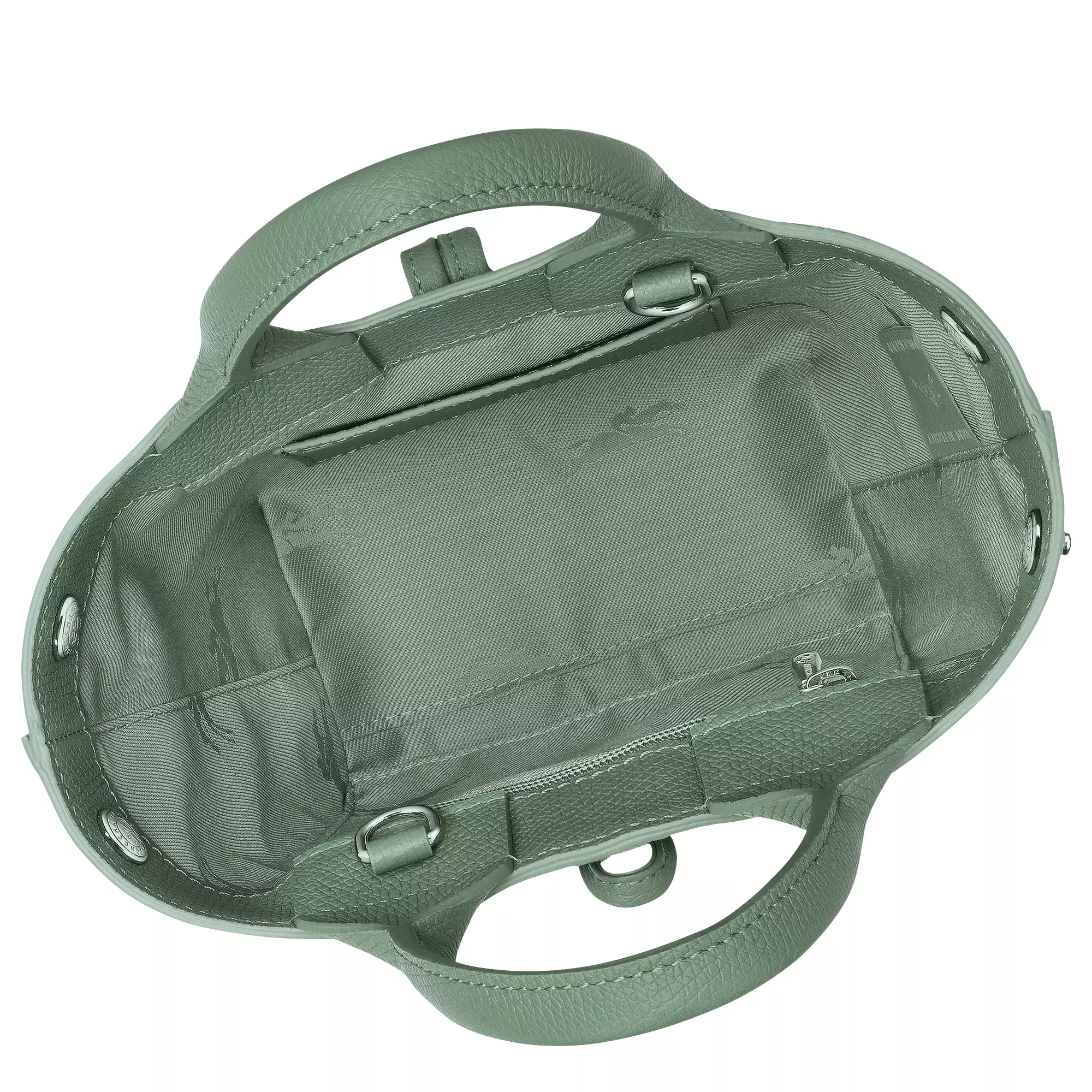 Le Roseau XS Handbag in Leather - Green Oregano