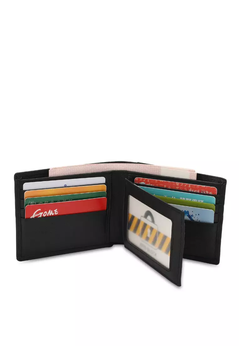 Men's Genuine Leather RFID Blocking Bi Fold Wallet