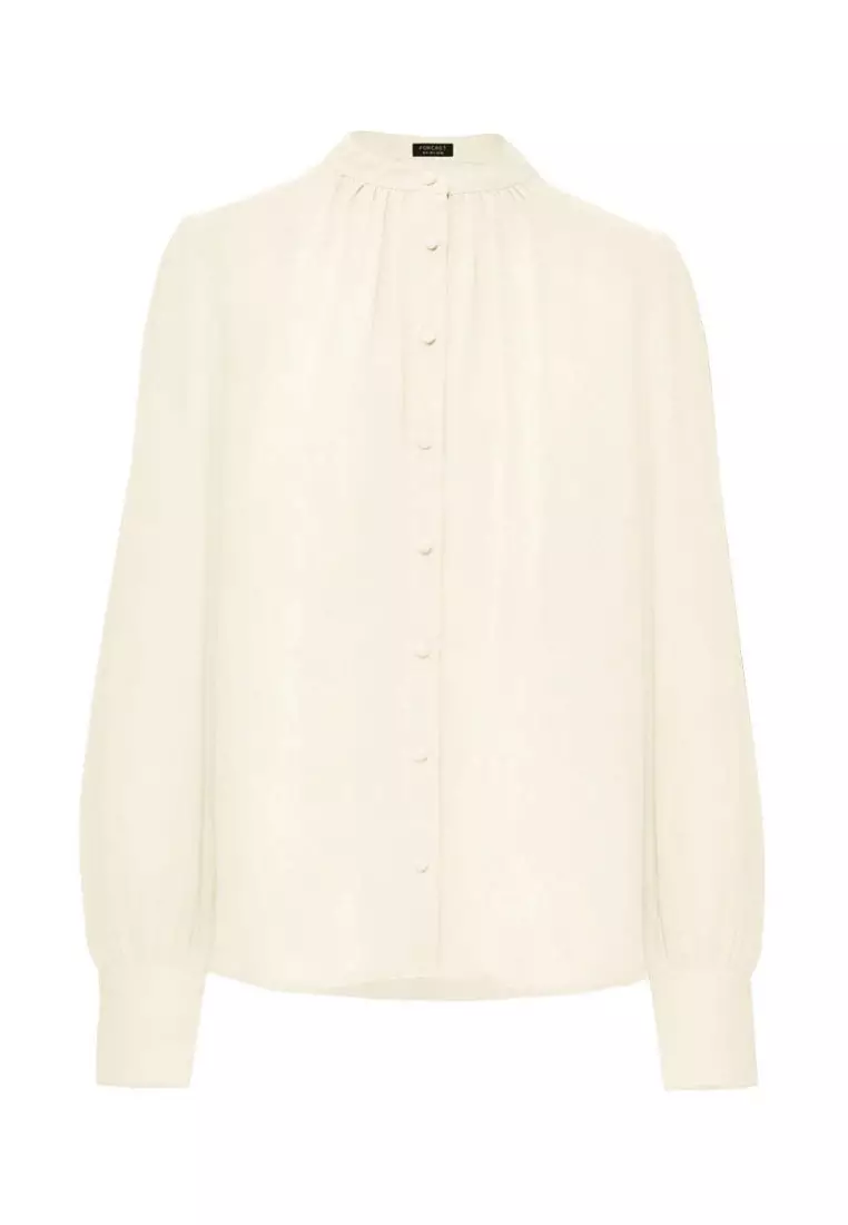 Buy FORCAST Amalfi Gathered Neck Blouse 2025 Online ZALORA