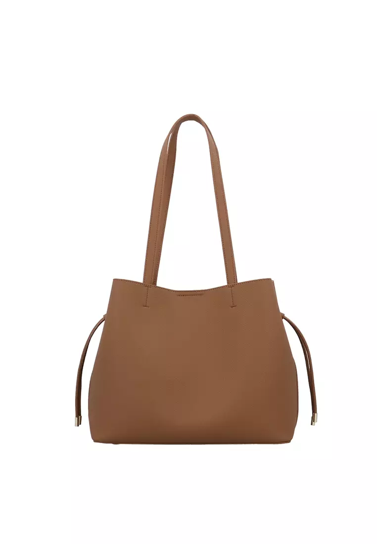 Carlo Rino CR Cordelia Tote Bag - Dark Beige 2026 | Buy Carlo Rino ...