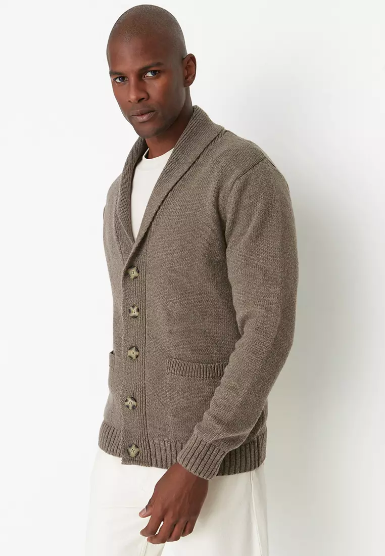 Jual Trendyol Regular Shawl Collar Knitwear Cardigan Original 2025