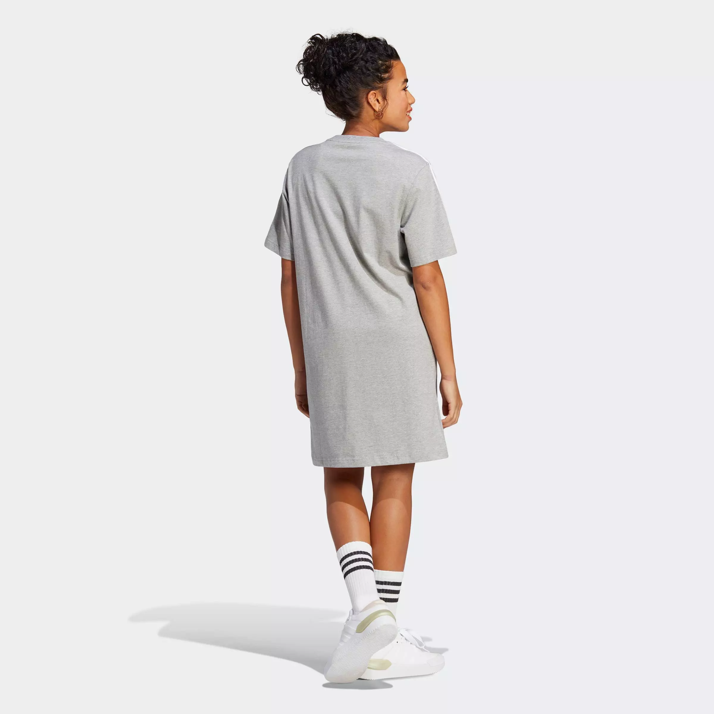 Buy ADIDAS essentials 3stripes single jersey boyfriend tee dress 2024