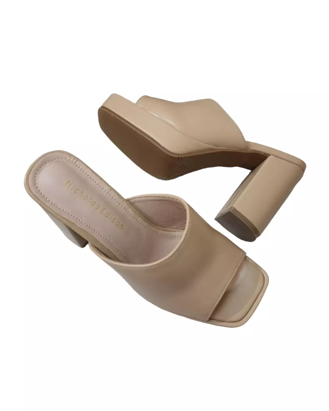 Nicholas Edison Heel Nadine Beige