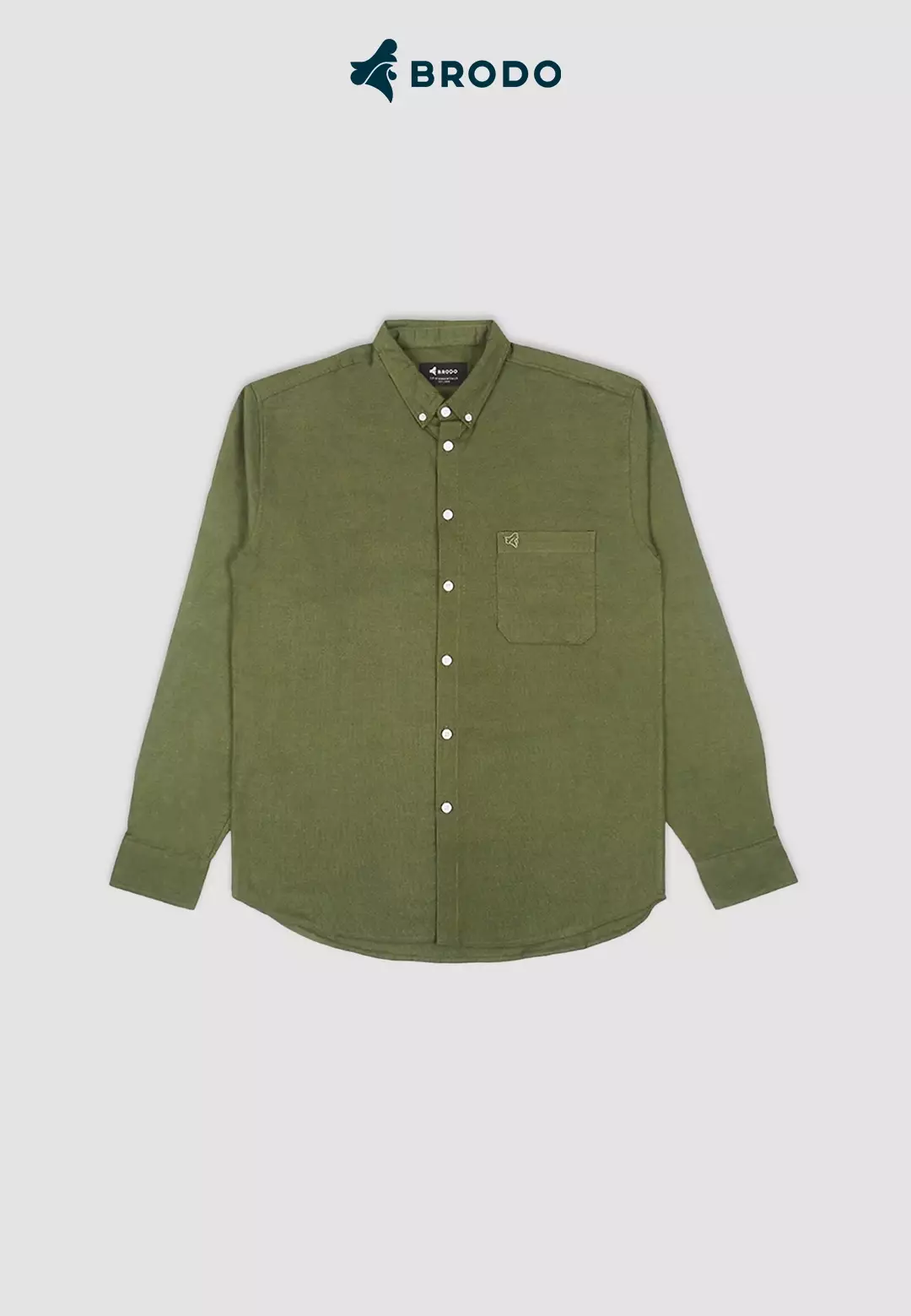 BRODO - Kemeja Broshirt Long Olive Size L