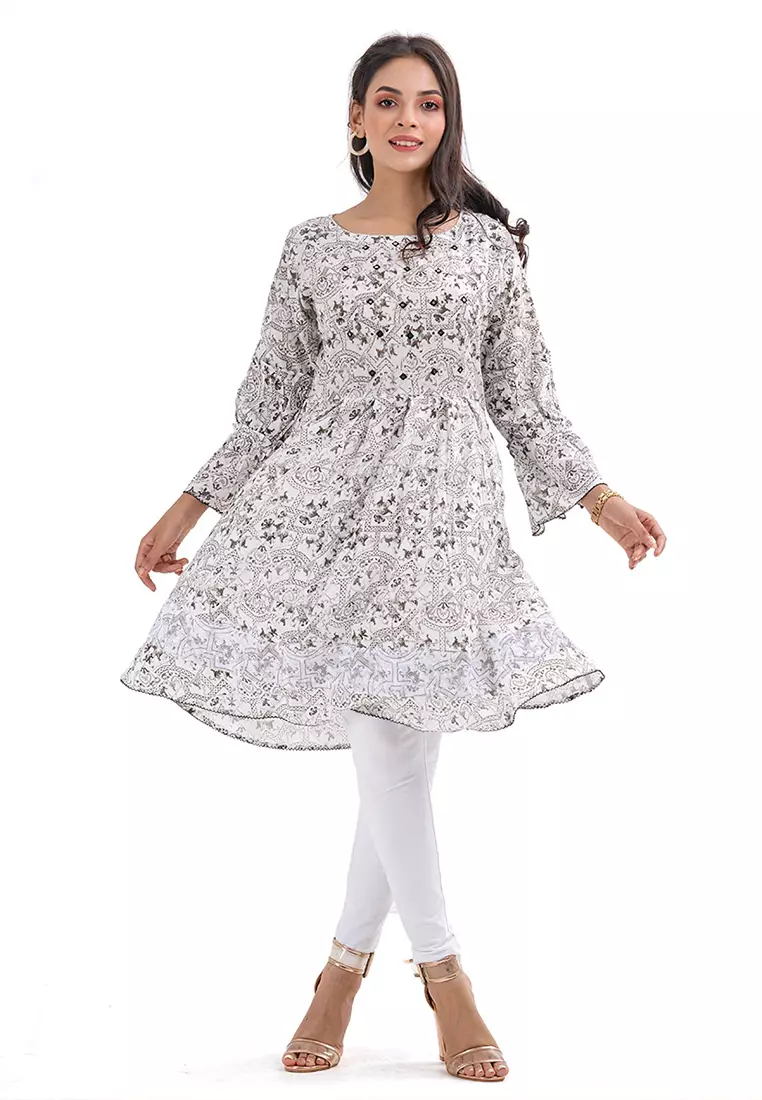 White on sale ethnic dress