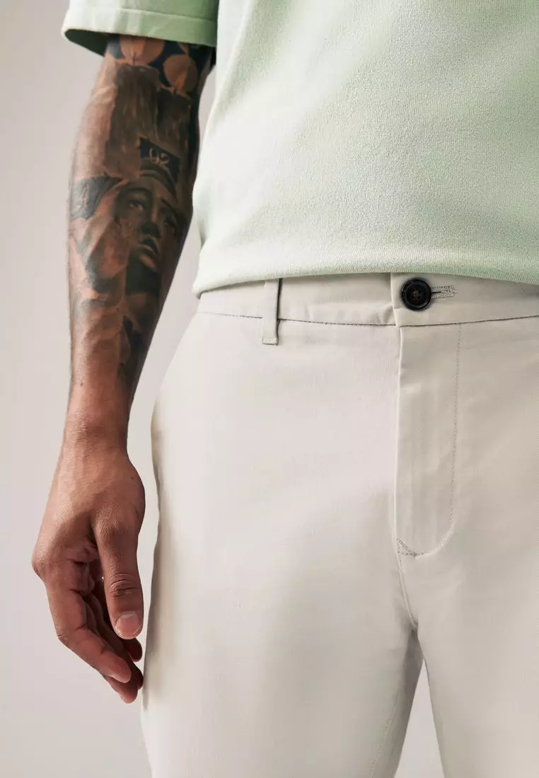 Slim Fit Stretch Chino Trousers