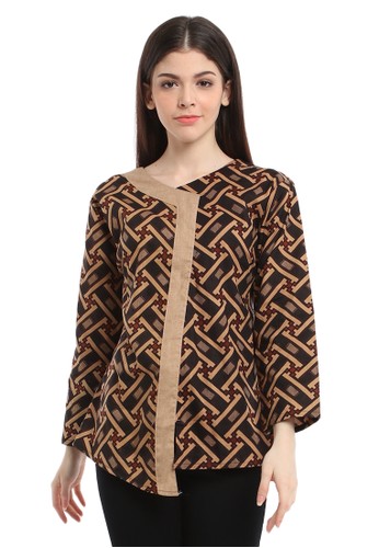 Jual Batik Jagad Tresno Lakshmi Blouse Batik Wanita Modern Original Zalora Indonesia