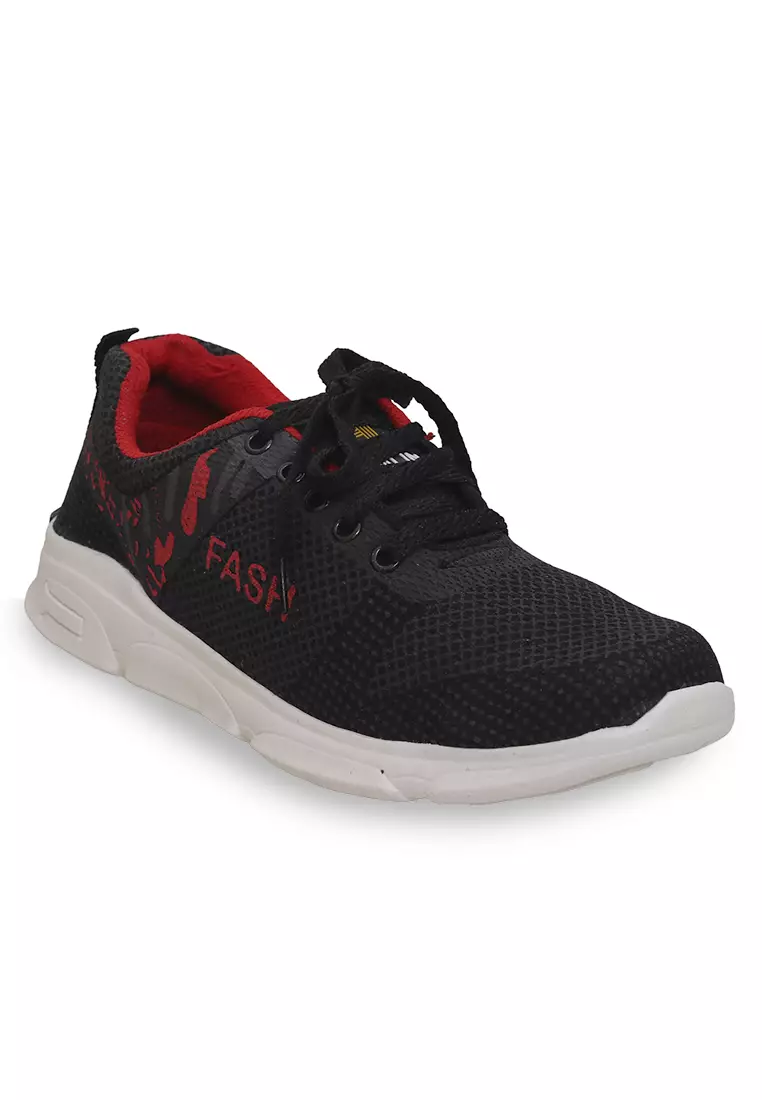 Ahya Sepatu Sneakers Tali Pria Wanita Lighweight Casual Shoes Material Mesh ORIGINAL - Red