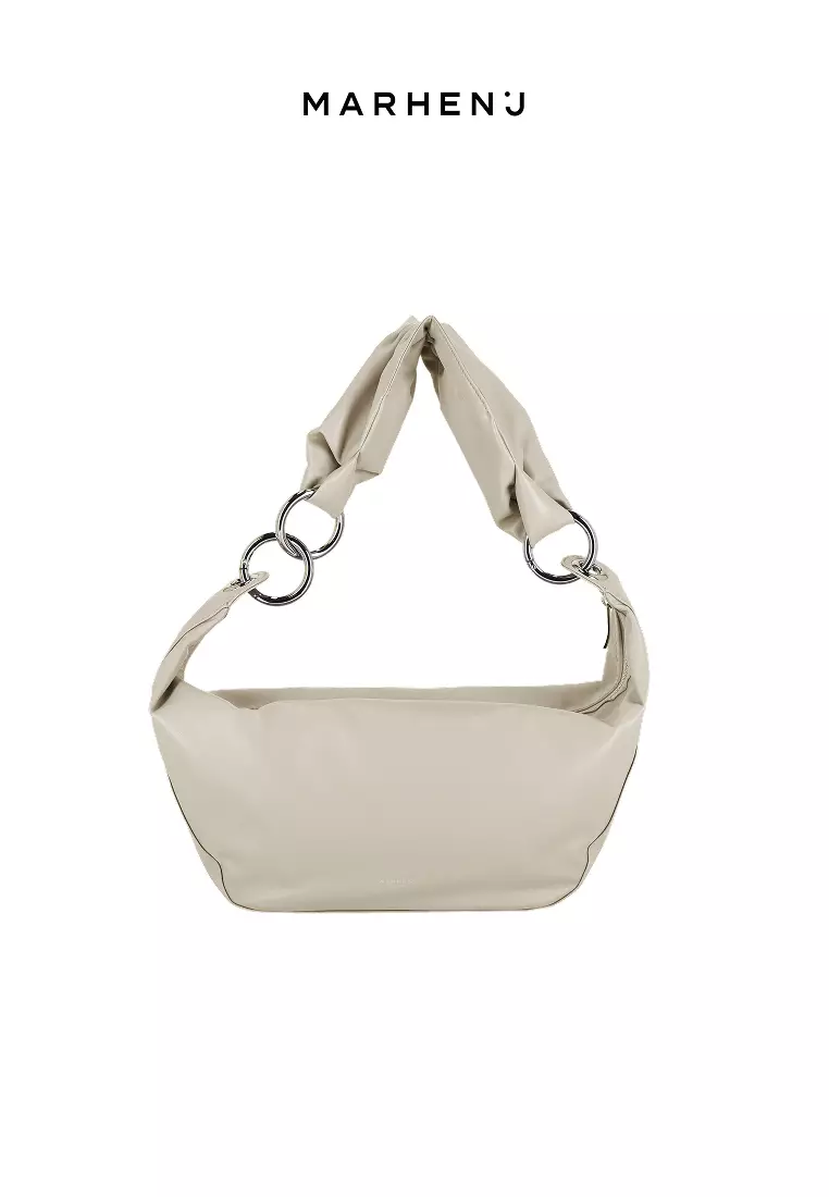 ARROW Vegan Leather Crossbody Bag Oatmeal