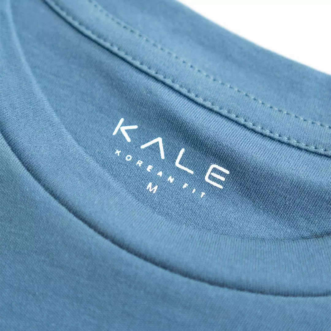 Kale PLUTO DENIM T-shirt Cotton Cloudy Boxy Fit - Kaos Korea - Atasan Kaos Pria - Kaos Basic Pria