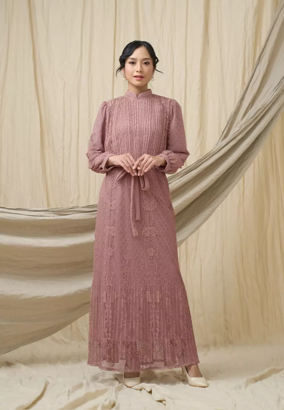Ivanka Dress - Dusty Rose