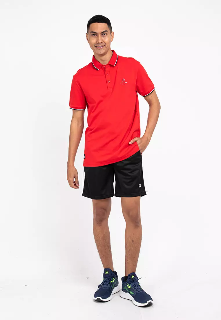 Forest Premium Weight Cotton Polo Tee 220gsm Interlock Knitted Polo T Shirt | 23761-51Red