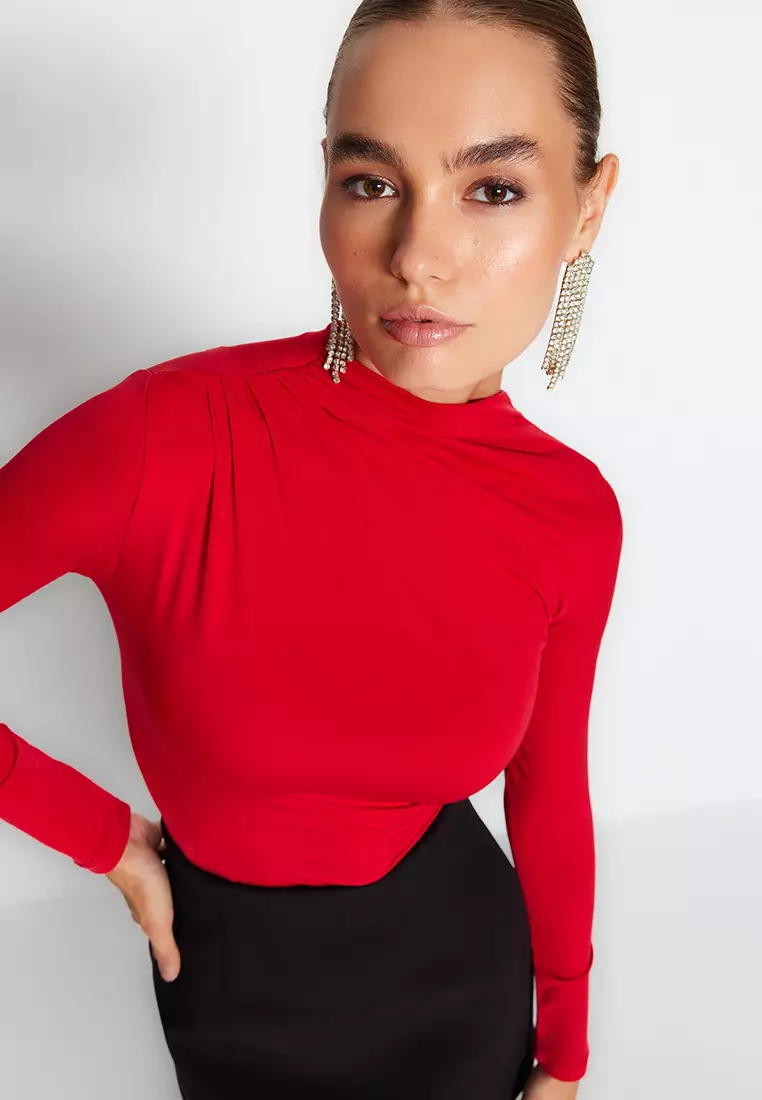 Trendyol Knitted Bodysuit with Snap Fastener