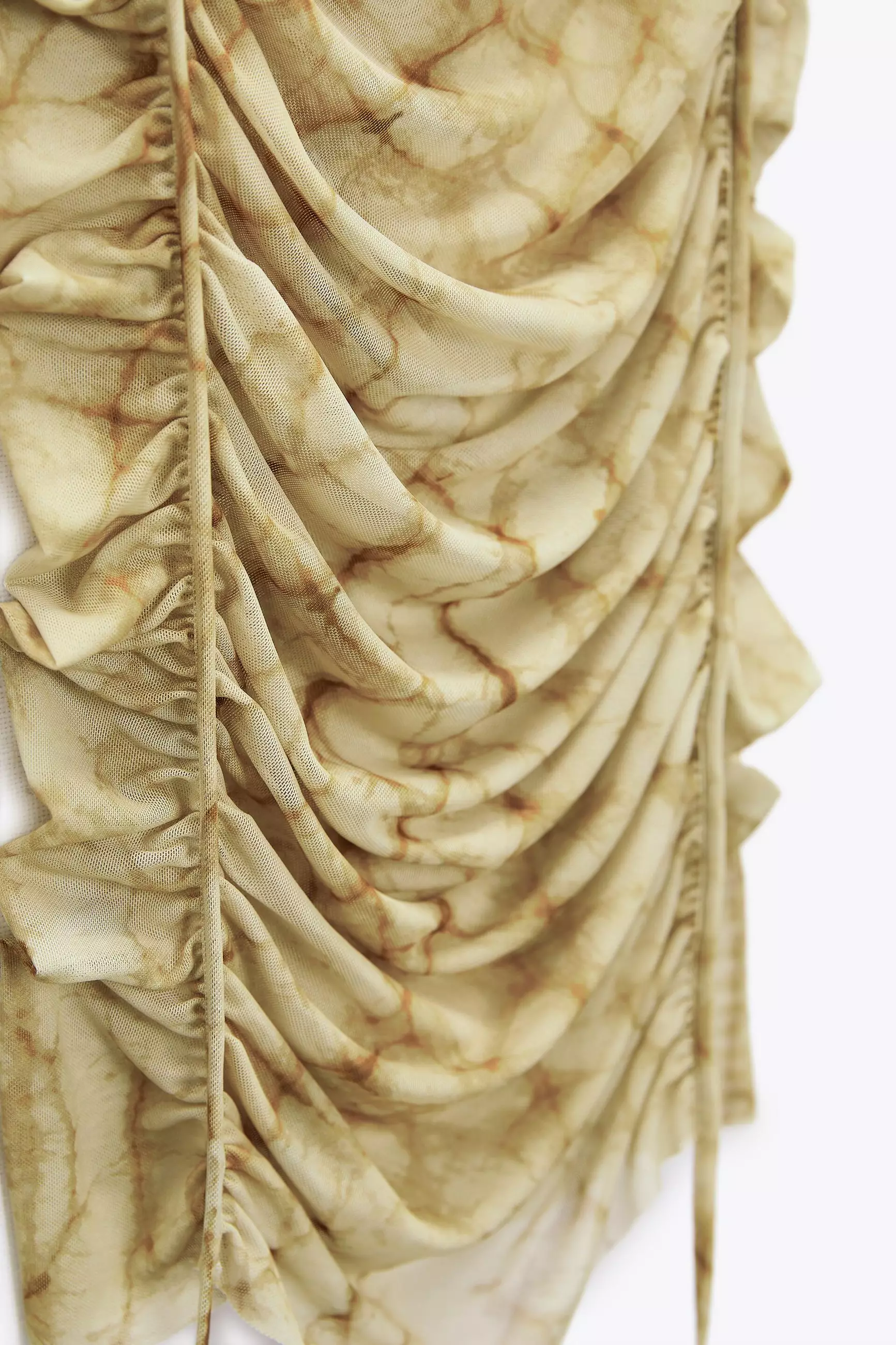 ZARA Tulle Printed Asymmetric Top 2025 | Buy ZARA Online | ZALORA