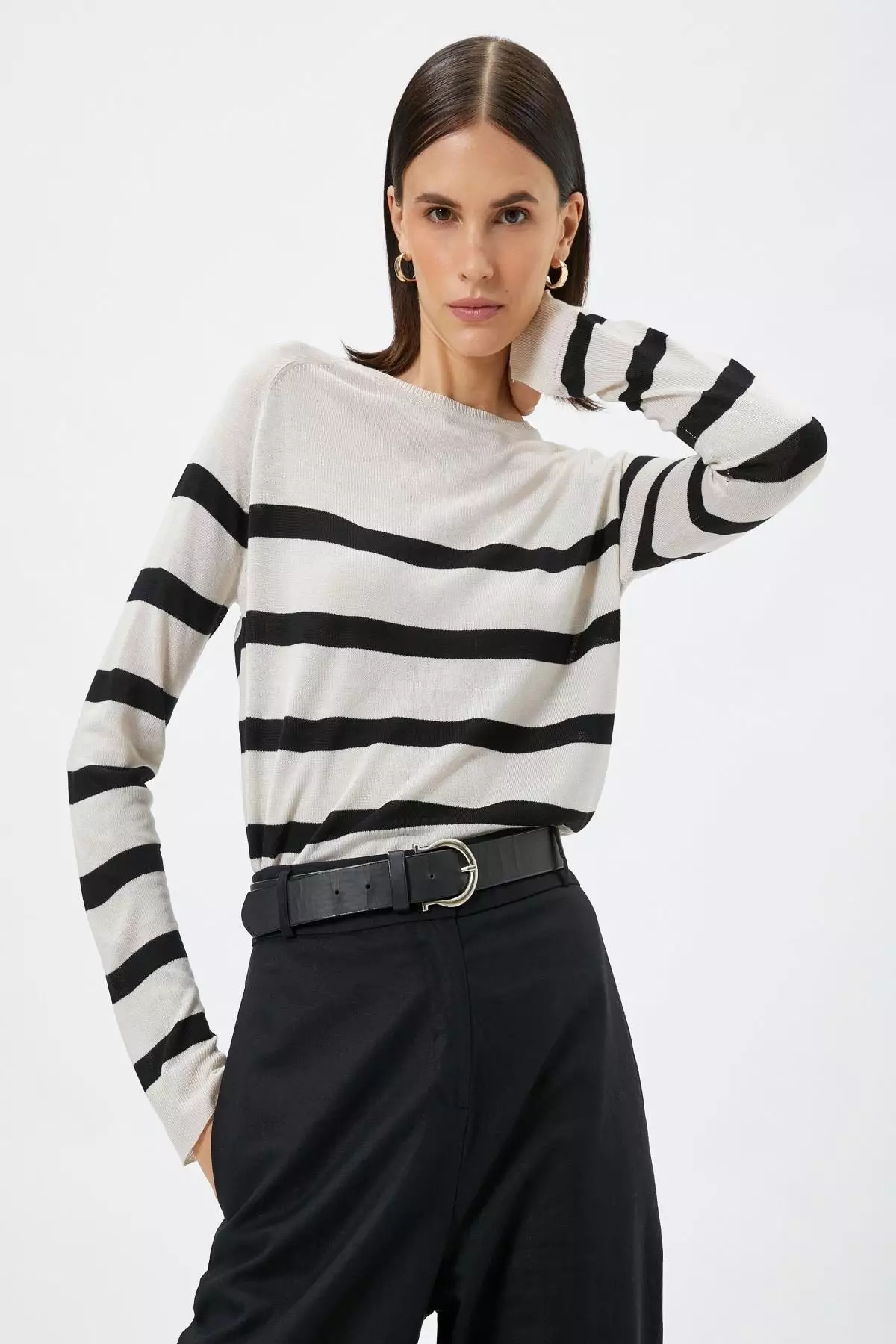 Buy KOTON Black Striped Sweater 2024 Online ZALORA Singapore