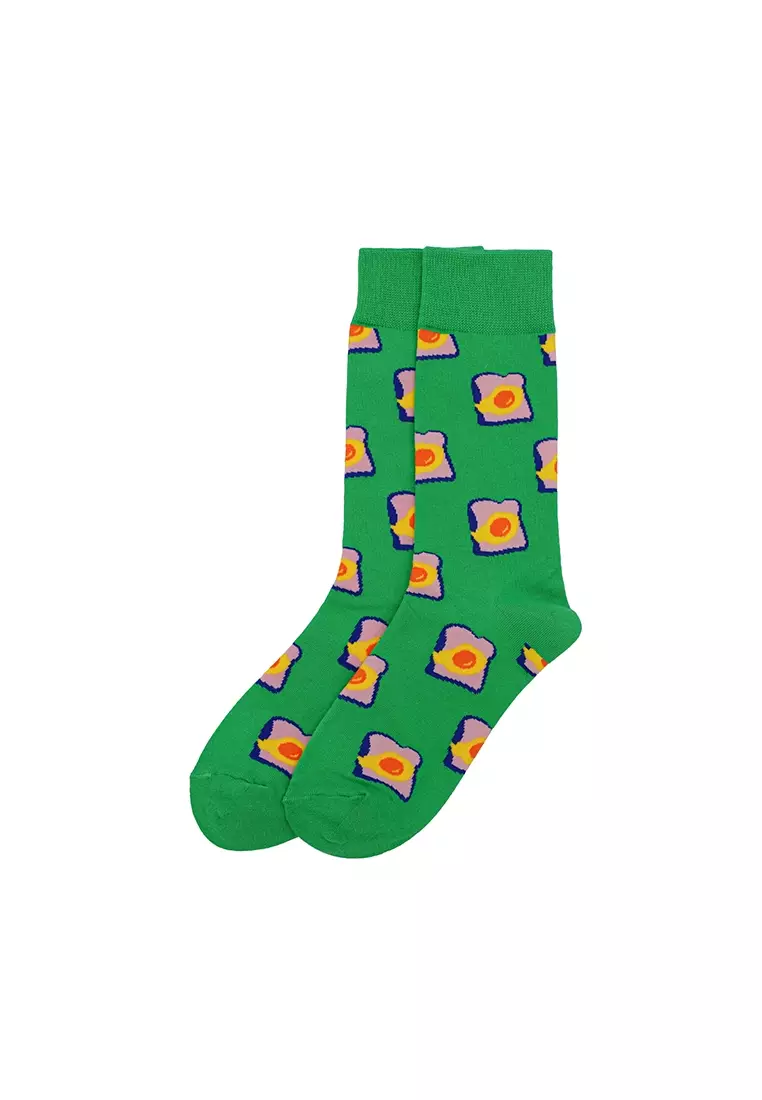 Buy AMMIE & JOYCE Toast & Eggs Unisex Socks Online | ZALORA Malaysia