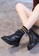 Twenty Eight Shoes black Nubuck and Top Layer Cowhide Mid Boots VB1555 4596BSH8FD1A73GS_4