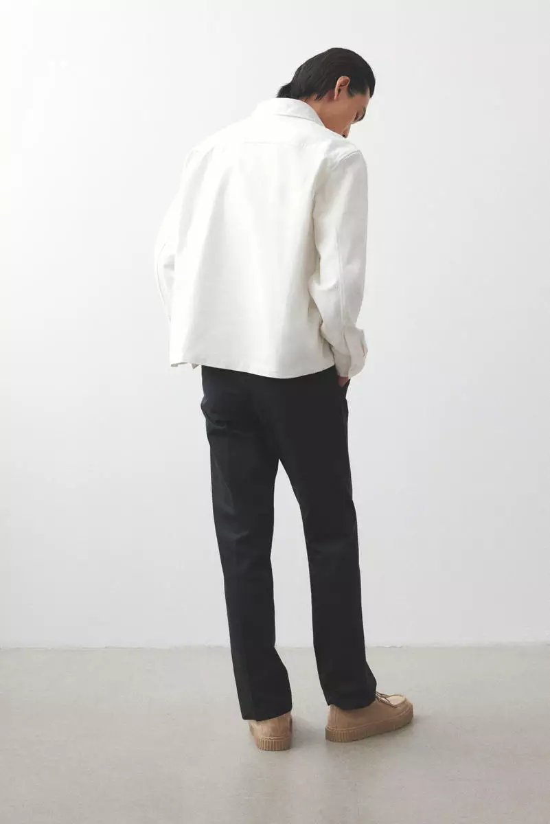 Regular Fit Cotton twill overshirt