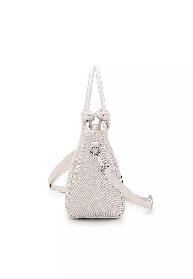 Women's Top Handle Bag / Sling Bag / Crossbody Bag / Shoulder Bag (Tas Tangan Wanita / Tas Selempang Wanita / Tas Bahu Wanita) - Putih