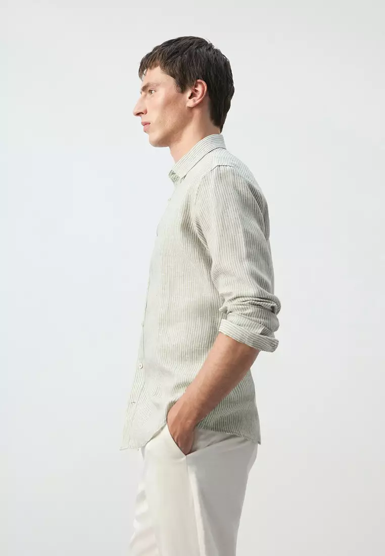 Regular-Fit 100% Linen Shirt
