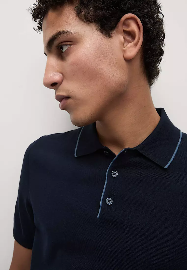 Cotton Rich Knitted Polo Shirt