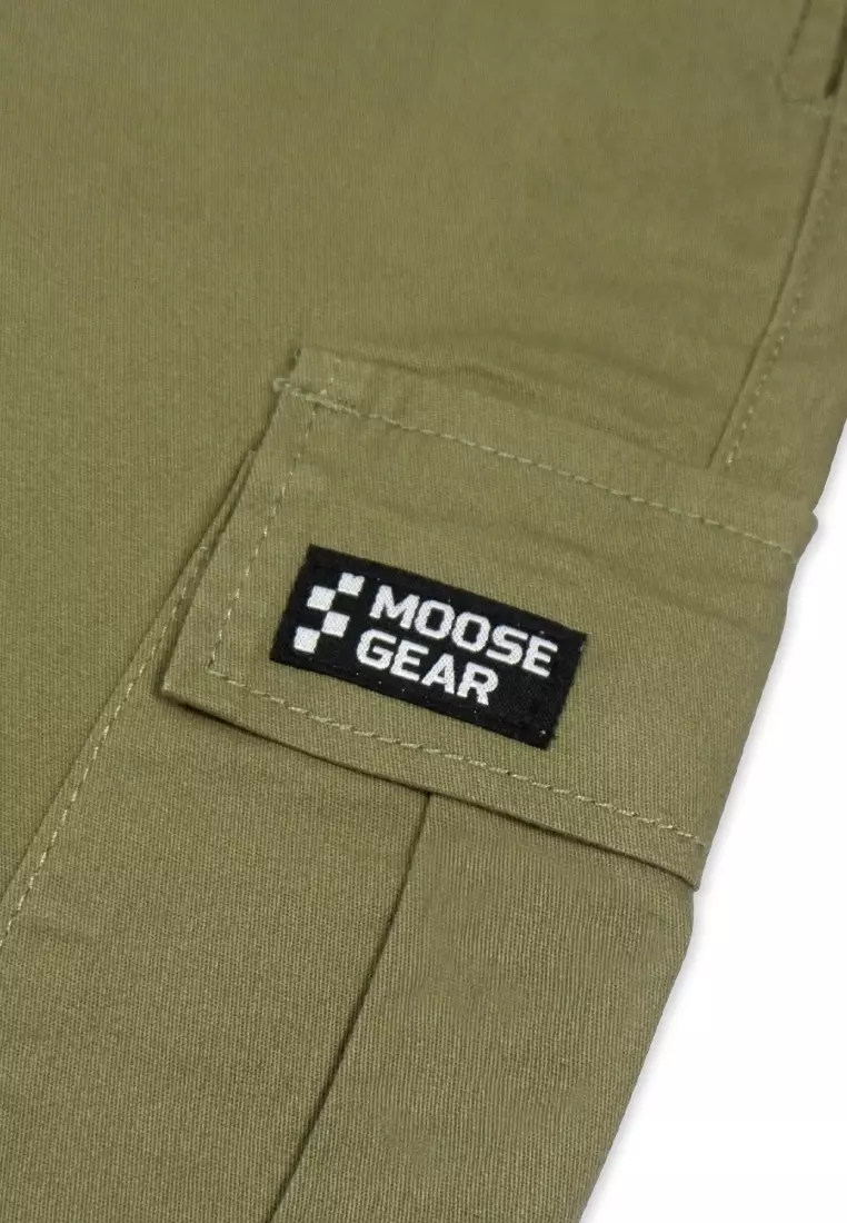 Boys Twill Cargo Jogger Pants