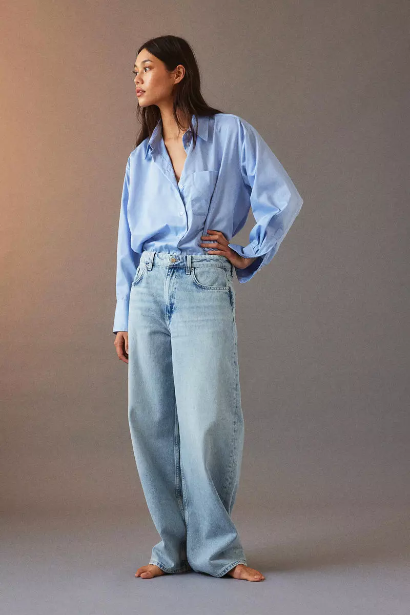 Buy H M Baggy High Jeans Online ZALORA Malaysia