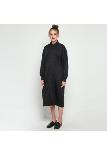 ATS The Label Queena Dress - Black