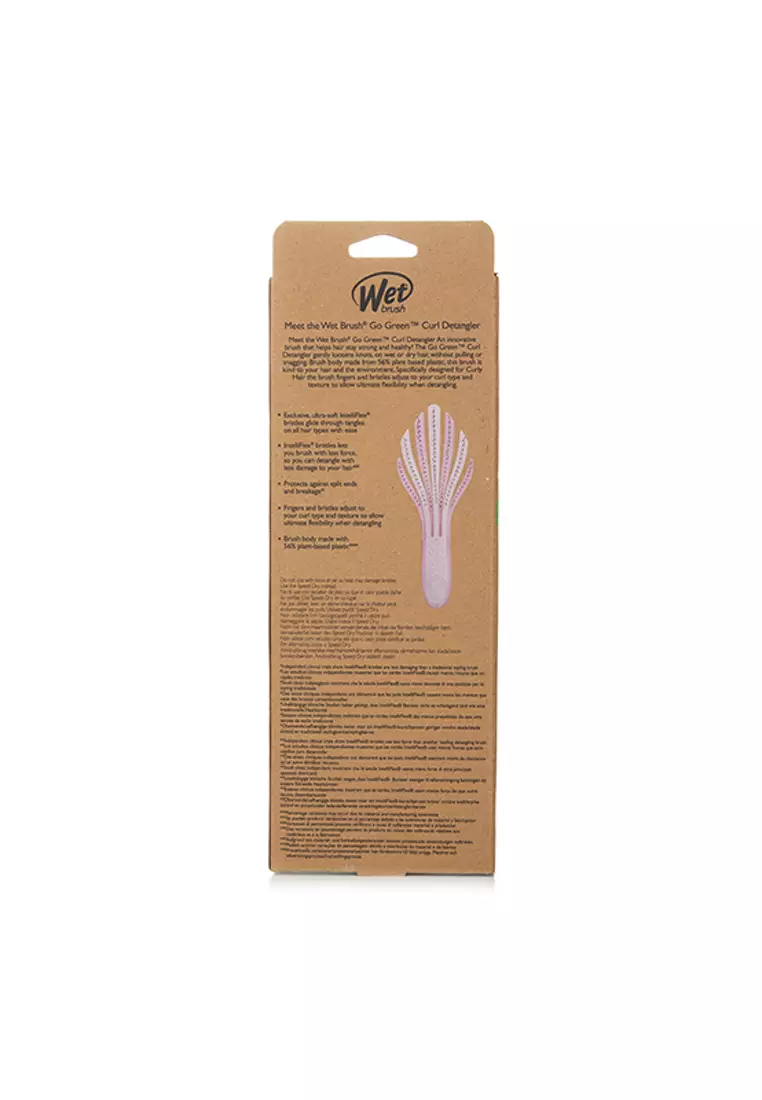 WET BRUSH - Go Green Curly Detangling Hair Brush - # Pink 1pcs