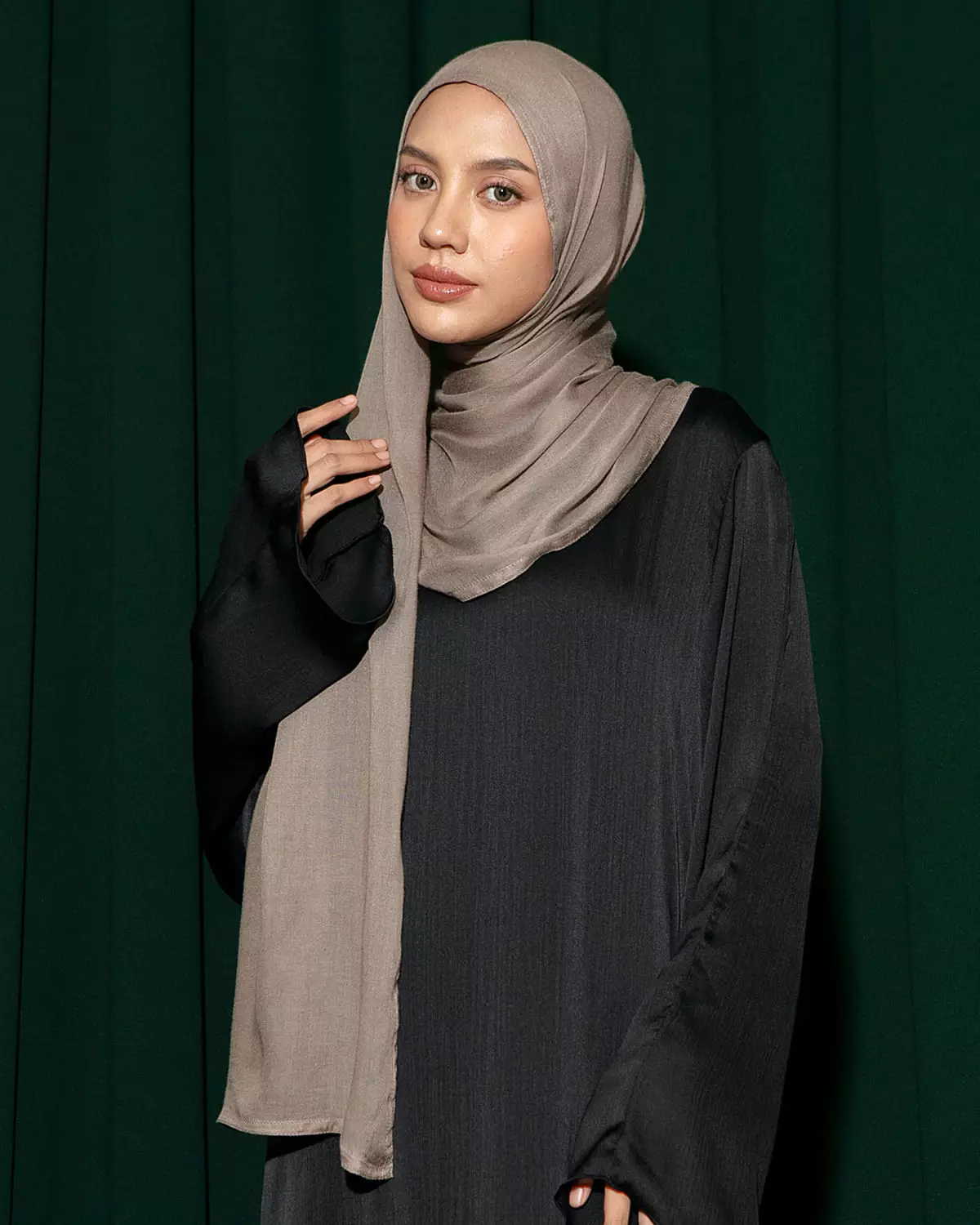 Viscose Pashmina Nour Shawl Khaki NEW