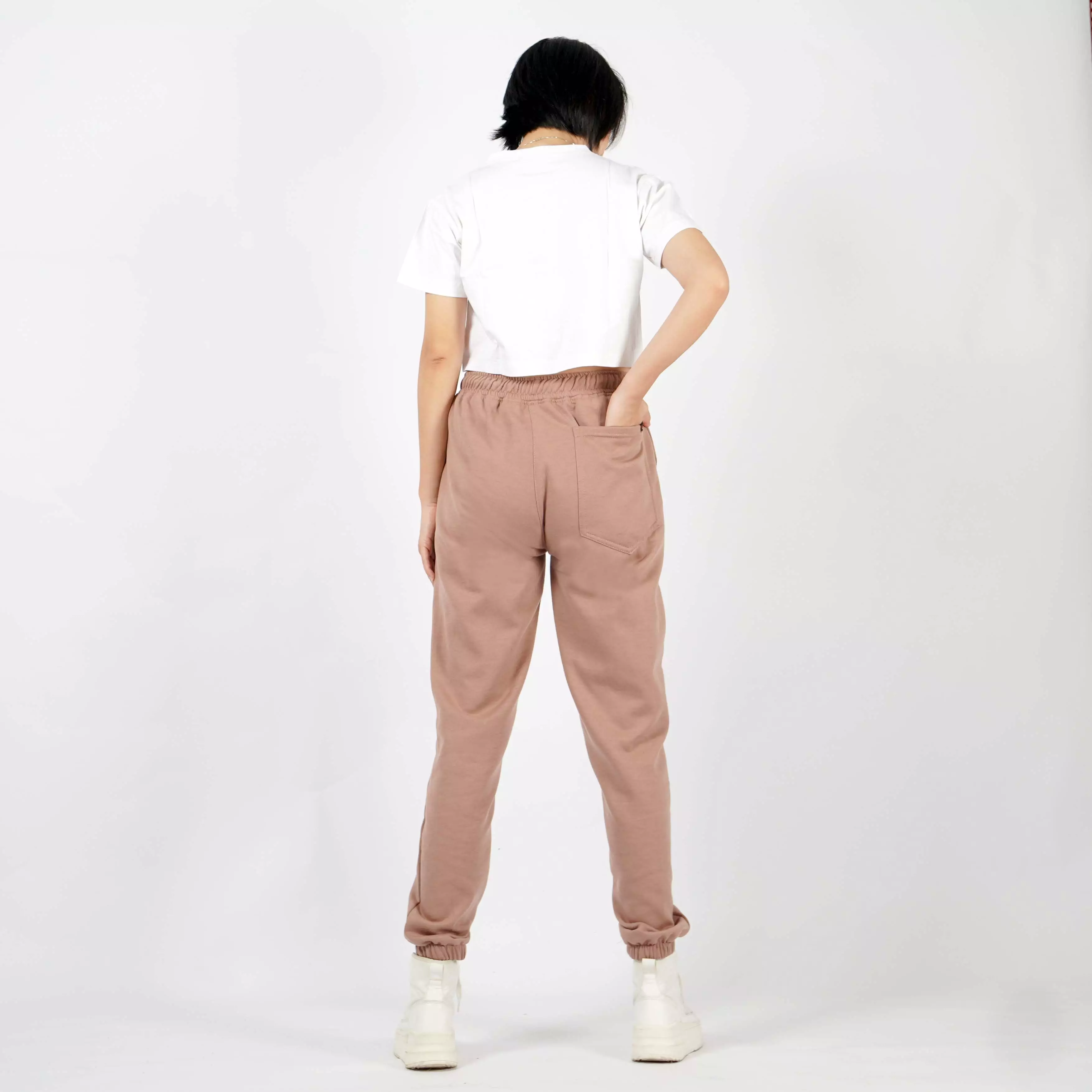  MERIS Celana Olahraga Celana Training Pant Celana Lari Wanita - Moka