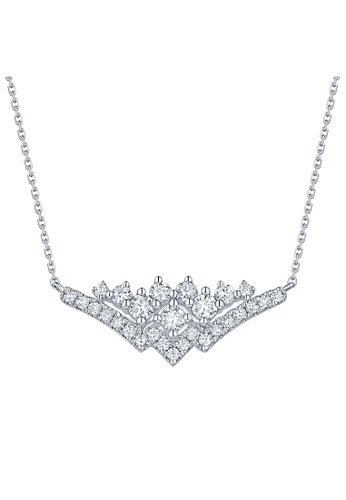 Smiling Rocks white 10K White Gold 0.55ct Lab Grown Diamond Drizzle Necklace D04D1AC12B8A24GS_1