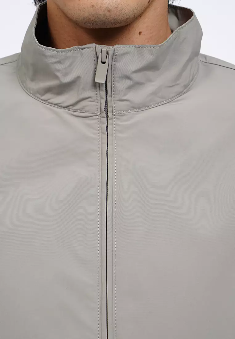 Regular Fit Utility Jacket with Zipper
