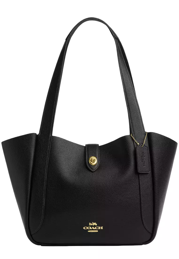 Buy COACH Hadley Turnlock Tote Bag - Black CAL17 2026 Online | ZALORA